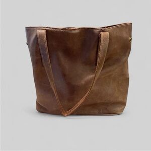 Roots Brown Leather bucket bag